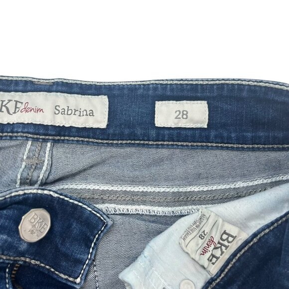 BKE Jeans Sabrina Women's Size 28 Cropped Straight Leg Medium Wash Low Rise - Picture 8 of 8